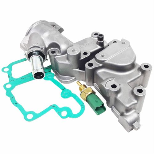 Carcaça da Válvula Termostática em Alumínio com Sensor Citroen C3 Peugeot 206 e 207 Todos com Motor 1.0 e 1.4 (TU3JP)