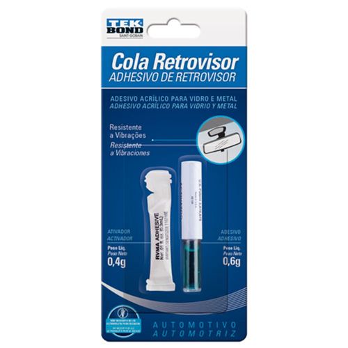 Adesivo Espelho Retrovisor Dose Única - Tekbond
