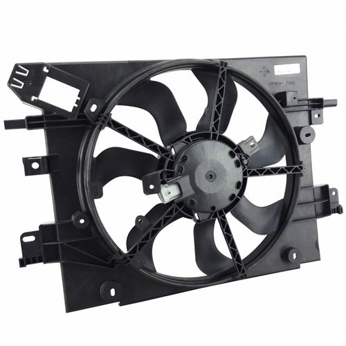 Eletroventilador com Defletor Original Valeo Logan Sandero 2014 até 2021 com Ar Condicionado