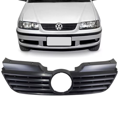 Grade do Radiador Preto Original Volkswagen sem Emblema Gol Parati Saveiro G3 Fase 1 Ano 1999 até 2002