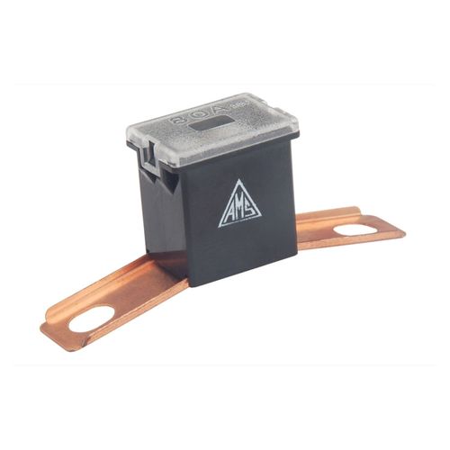 Fusivel Mega Macho Lateral Preto 80A