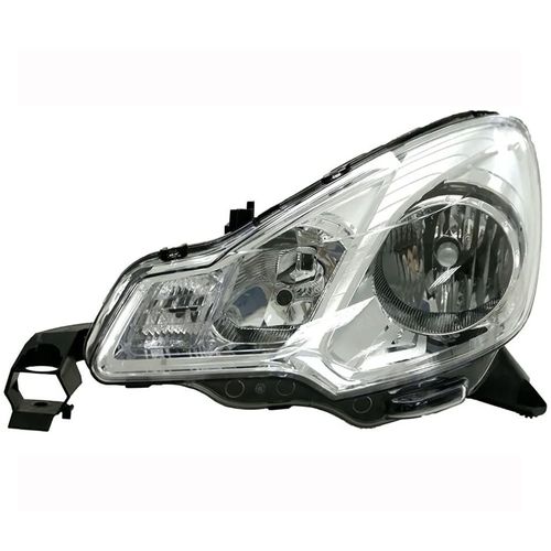 Farol Principal Metalizada Lado Esquerdo Regulagem Manual Citroen C3 2013 até 2021 - Valeo