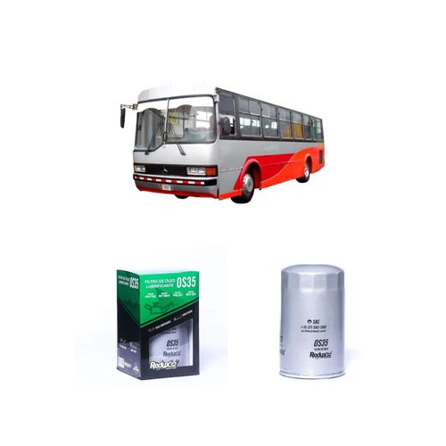 FILTRO ÓLEO REDUX32 OS35 31843301 PSL301 - MERCEDES BENZ OH 1318 OM 366 A DIESEL DE 1/1990 A 2022