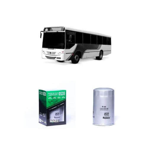 FILTRO ÓLEO REDUX32 OS35 31843301 PSL301 - MERCEDES BENZ OH 1420 OM 366 LA DIESEL DE 1/1998 A 2022
