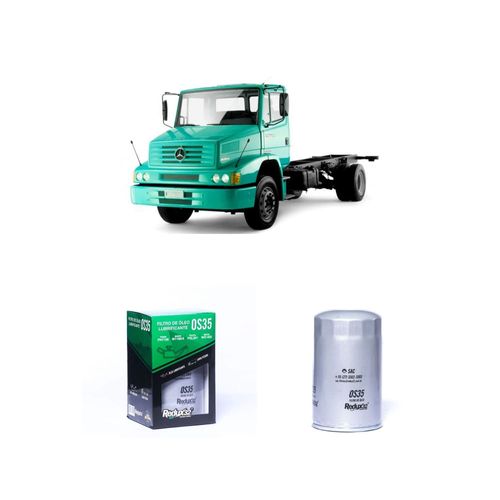 FILTRO ÓLEO REDUX32 OS35 31843301 PSL301 - MERCEDES BENZ 1622 LS OM 366 A DIESEL DE 1996 A 2022