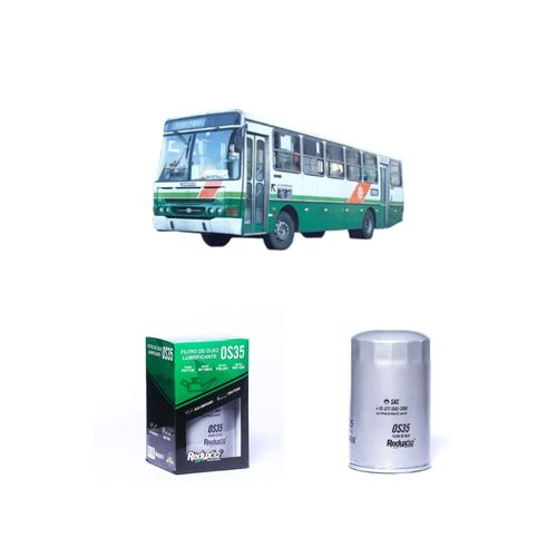 FILTRO ÓLEO REDUX32 OS35 31843301 PSL301 - MERCEDES BENZ OF 1318 OM 366 LA DIESEL DE 1/1997 A 2022