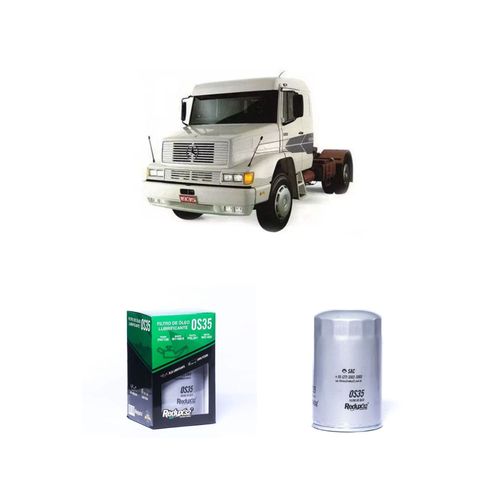 FILTRO ÓLEO REDUX32 OS35 31843301 PSL301 - MERCEDES BENZ 1618 LK OM366 A DIESEL DE 1989 A 2022