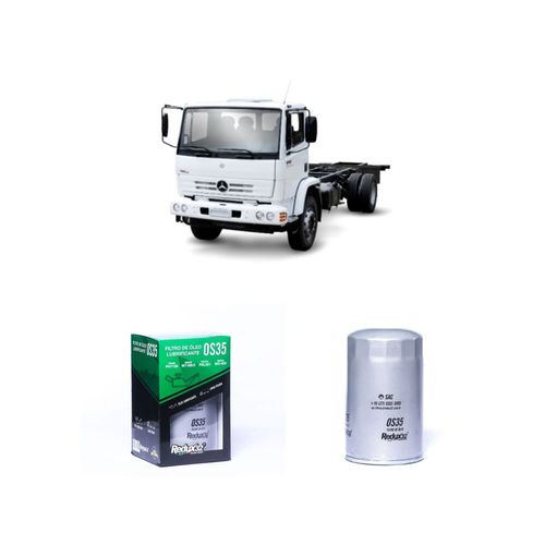 FILTRO ÓLEO REDUX32 OS35 31843301 PSL301 - MERCEDES BENZ 1718KA OM 366 A DIESEL DE 1991 A 1999