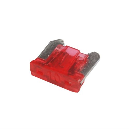 Fusivel Mini Lamina Perfil Baixo Vermelho 10A