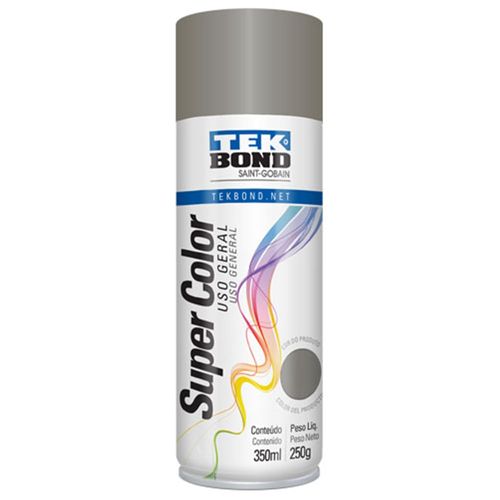 Tinta Aerossol Platina Uso Geral 350 ml - Tekbond