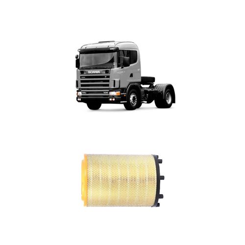 FILTRO DE AR DO MOTOR REDUX32 ARR503 1869993 - SCANIA 114P 24V SOHV L6 DIESEL INTERCOOLER DE 1998 A 2022