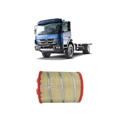 FILTRO AR REDUX32 ARR537 9585280206 ARS9841 - MERCEDES BENZ ATEGO 1719 OM 924 LA DIESEL BLUETEC 5 DE 2013 A 2022