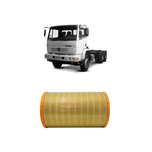 FILTRO AR REDUX32 ARR533 A3760948204 ARS9837 - MERCEDES BENZ OF 1722 OM 906 LA DIESEL DE 1/1998 A 2022