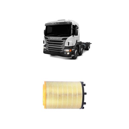 FILTRO DE AR DO MOTOR REDUX32 ARR503 1869993 - SCANIA P310 DC9-12 24V SOHV L6 DIESEL 310 CV DE 11/2006 A 2022