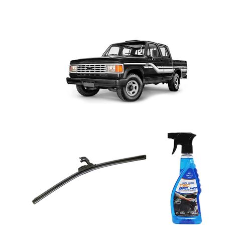 Kit Limpa Vidros Spray Tecbrilho 500mL Para-Brisa Tecbril + Palheta Flex Sportline Universal 16'' Redux32 Chevrolet A40 de 1985 a 1997