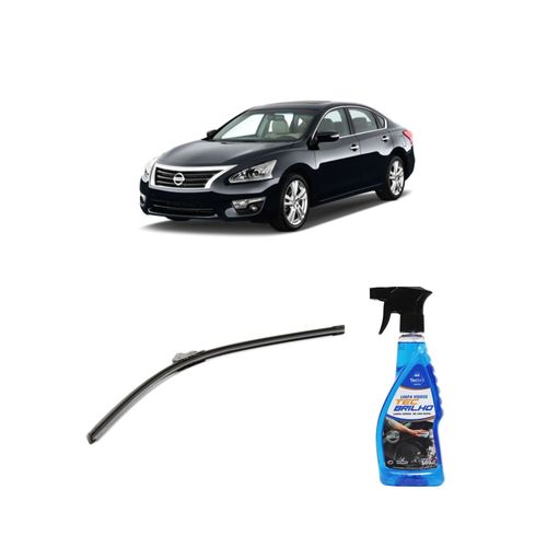 Kit Limpa Vidros Spray Tecbrilho 500mL Para-Brisa Tecbril + Palheta Flex Sportline Universal 26" Redux32 ALTIMA de 2013 a 2014