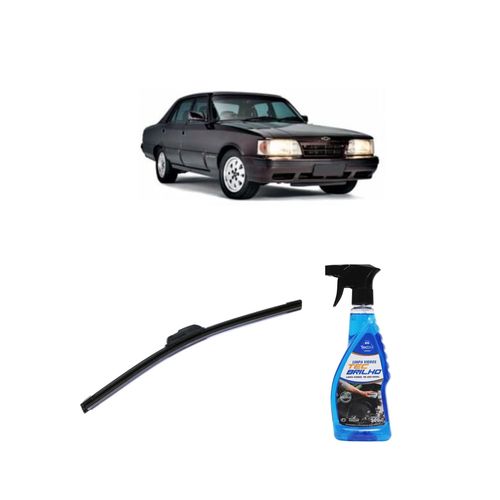 Kit Limpa Vidros Spray Tecbrilho 500mL Para-Brisa Tecbril + Palheta Flex Sportline Universal 15'' Redux32 DIPLOMATA de 1989 a 1992