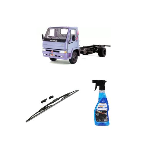KIT LIMPA VIDROS SPRAY TECBRILHO 500ML PARA-BRISA TECBRIL + PALHETA UNIVERSAL FORTLINE 20'' REDUX32 5000D DE 1992 A 1998