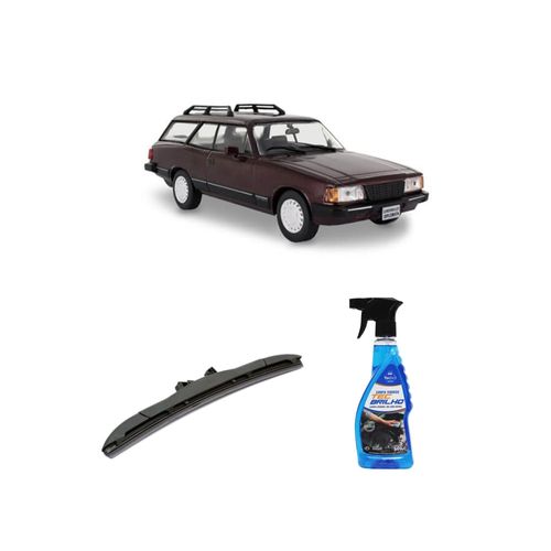 KIT LIMPA VIDROS SPRAY TECBRILHO 500ML PARA-BRISA TECBRIL + PALHETA UNIVERSAL HYBRID 14" REDUX32 CARAVAN DE 1989 A 1992