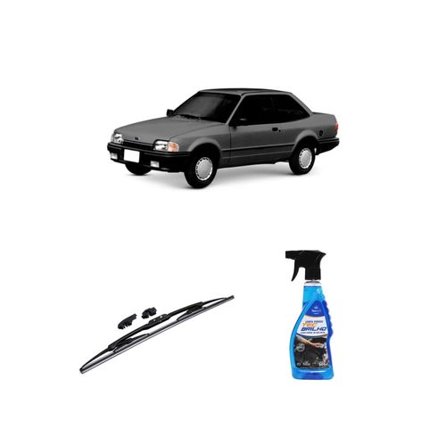 KIT LIMPA VIDROS SPRAY TECBRILHO 500ML PARA-BRISA TECBRIL + PALHETA UNIVERSAL FORTLINE 18'' REDUX32 VERONA DE 1990 A 1996