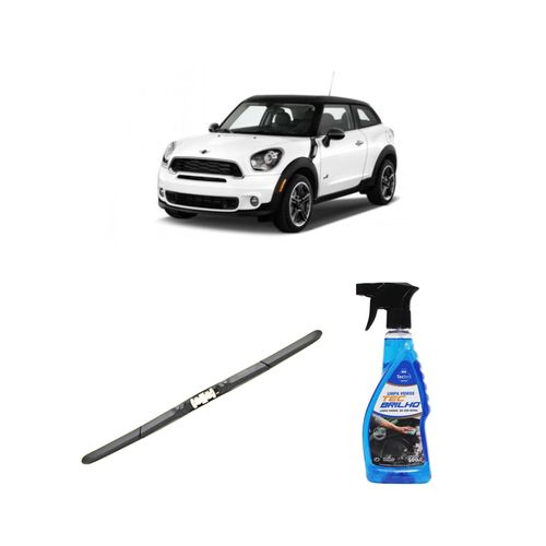 Kit Limpa Vidros Spray Tecbrilho 500mL Para-Brisa Tecbril + Palheta Totalclip Hybrid 19" Redux32 COUNTRYMAN/PACEMAN de 2013 a 2022