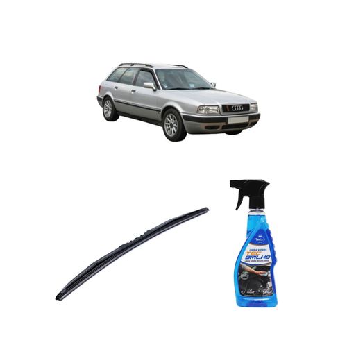 Kit Limpa Vidros Spray Tecbrilho 500mL Para-Brisa Tecbril + Palheta Totalclip Hybrid 21" Redux32 Audi 80 AVANT de 1991 a 1995