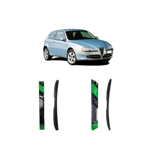 Kit de palhetas com 01 palheta totalclip 22", 01 palheta totalclip 16" para ALFA ROMEO 147 de 2005 a 2010 - REDUX32
