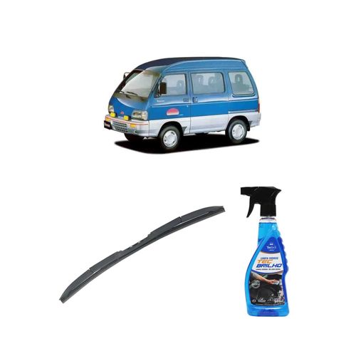 Kit Limpa Vidros Spray Tecbrilho 500mL Para-Brisa Tecbril + Palheta Totalclip Hybrid 16" Redux32 TOWNER TRUCK de 1993 a 2003