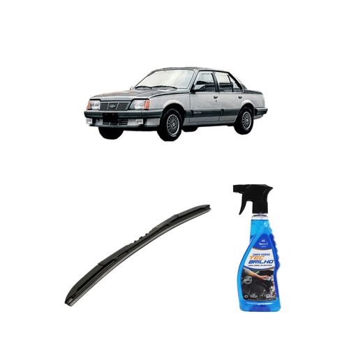 Kit Limpa Vidros Spray Tecbrilho 500mL Para-Brisa Tecbril + Palheta Totalclip Hybrid 18" Redux32 MONZA de 1982 a 1996