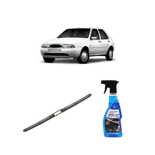 Kit Limpa Vidros Spray Tecbrilho 500mL Para-Brisa Tecbril + Palheta Totalclip Hybrid 19" Redux32 FIESTA de 1996 a 2004