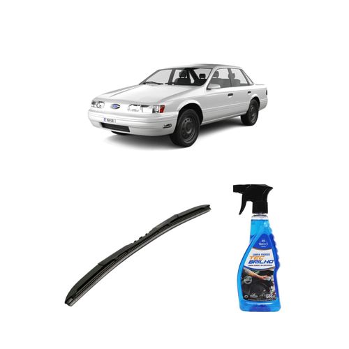 Kit Limpa Vidros Spray Tecbrilho 500mL Para-Brisa Tecbril + Palheta Totalclip Hybrid 18" Redux32 TAURUS de 1992 a 1996
