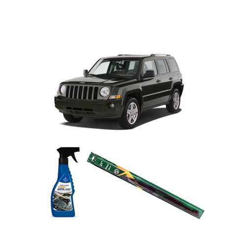 KIT LIMPA VIDROS SPRAY TECBRILHO 500ML PARA-BRISA TECBRIL + PALHETA UNIVERSAL FORTLINE 21¿ REDUX32 PATRIOT DE 2008 A 2021