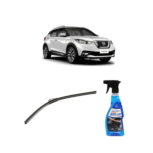 Kit Limpa Vidros Spray Tecbrilho 500mL Para-Brisa Tecbril + Palheta Flex Sportline Universal 26" Redux32 KICKS de 2017 a 2022
