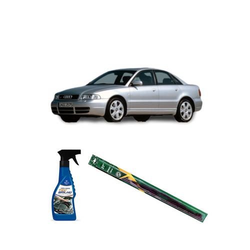 KIT LIMPA VIDROS SPRAY TECBRILHO 500ML PARA-BRISA TECBRIL + PALHETA UNIVERSAL FORTLINE 21¿ REDUX32 AUDI S4 DE 1997 A 2001