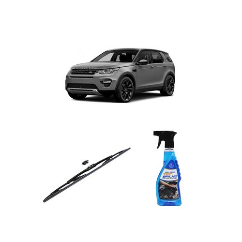 KIT LIMPA VIDROS SPRAY TECBRILHO 500ML PARA-BRISA TECBRIL + PALHETA UNIVERSAL FORTLINE 26" REDUX32 DISCOVERY SPORT DE 2015 A 2018