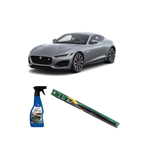 KIT LIMPA VIDROS SPRAY TECBRILHO 500ML PARA-BRISA TECBRIL + PALHETA UNIVERSAL FORTLINE 21¿ REDUX32 F-TYPE DE 2012 A 2021