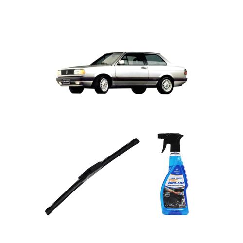 Kit Limpa Vidros Spray Tecbrilho 500mL Para-Brisa Tecbril + Palheta New Sportline 16" Redux32 Volkswagen Voyage de 1994 a 1995