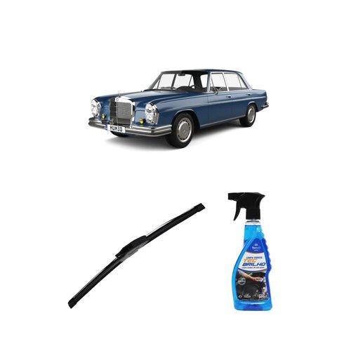 Kit Limpa Vidros Spray Tecbrilho 500mL Para-Brisa Tecbril + Palheta New Sportline 18" Redux32 Fiat Elba de 1986 a 1997