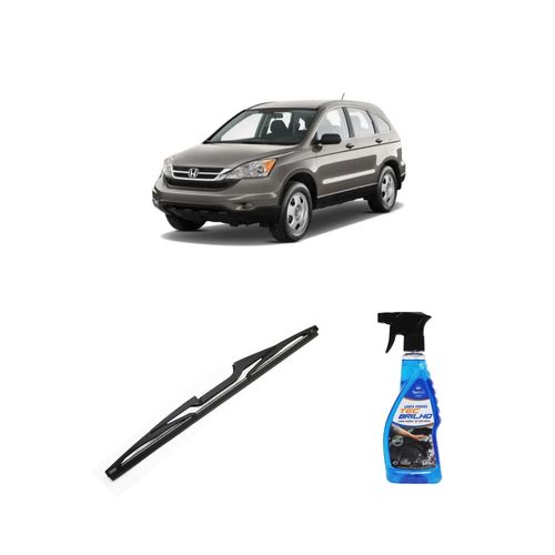 Kit Limpa Vidros Spray Tecbrilho 500mL Para-Brisa Tecbril + Palheta Totalclip Hybrid Traseira 14" Redux32 Honda CR-V de 2008 a 2012
