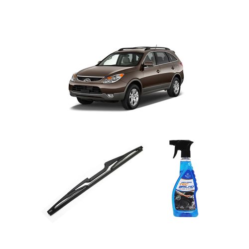Kit Limpa Vidros Spray Tecbrilho 500mL Para-Brisa Tecbril + Palheta Totalclip Hybrid Traseira 14" Redux32 Hyundai Veracruz de 2008 a 2012
