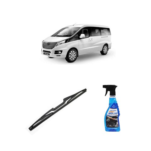Kit Limpa Vidros Spray Tecbrilho 500mL Para-Brisa Tecbril + Palheta Totalclip Hybrid Traseira 14" Redux32 JAC J8 de 2015 em diante