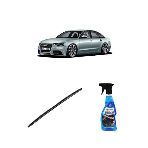 Kit Limpa Vidros Spray Tecbrilho 500mL Para-Brisa Tecbril + Palheta Totalclip Hybrid 26" Redux32 Audi S6 de 2012 a 2022
