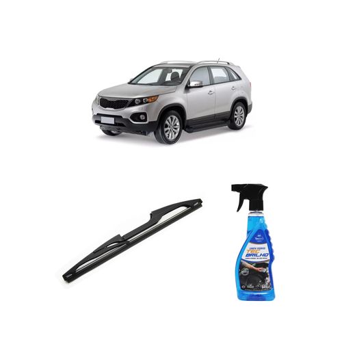 Kit Limpa Vidros Spray Tecbrilho 500mL Para-Brisa Tecbril + Palheta Totalclip Hybrid Traseira 11" Redux32 KIA Sorento de 2010 a 2016