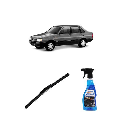 Kit Limpa Vidros Spray Tecbrilho 500mL Para-Brisa Tecbril + Palheta New Sportline 15" Redux32 Fiat PREMIO / DUNA de 1985 a 1996