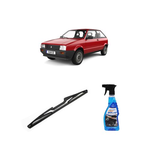 Kit Limpa Vidros Spray Tecbrilho 500mL Para-Brisa Tecbril + Palheta Totalclip Hybrid Traseira 13" Redux32 Seat Ibiza de 1994 a 2003