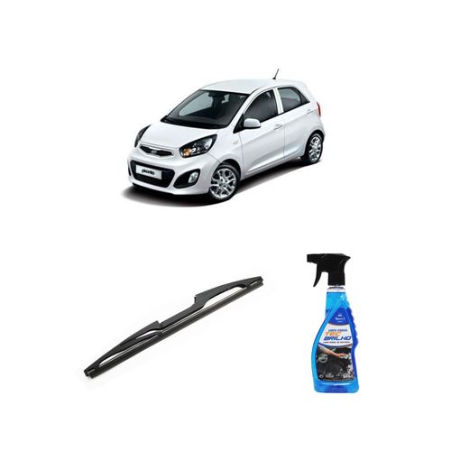 Kit Limpa Vidros Spray Tecbrilho 500mL Para-Brisa Tecbril + Palheta Totalclip Hybrid Traseira 12" Redux32 Kia Picanto de 2009 a 2018