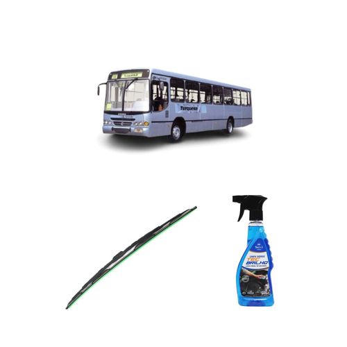 Kit Limpa Vidros Spray Tecbrilho 500mL Para-Brisa Tecbril + Palheta Totalclip Truck 28" Redux32 Ciferal Cursor de 1993 em diante