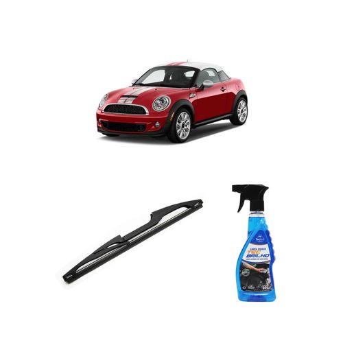 Kit Limpa Vidros Spray Tecbrilho 500mL Para-Brisa Tecbril + Palheta Totalclip Hybrid Traseira 11" Redux32 Mini Cooper S - 2 lugares de 2012 em diante