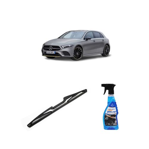 Kit Limpa Vidros Spray Tecbrilho 500mL Para-Brisa Tecbril + Palheta Totalclip Hybrid Traseira 13" Redux32 Mercedes Benz Classe A de 1999 a 2006