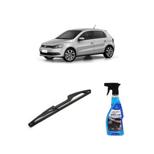Kit Limpa Vidros Spray Tecbrilho 500mL Para-Brisa Tecbril + Palheta Totalclip Hybrid Traseira 11" Redux32 Volkswagen GOL G6 de 2013 a 2016